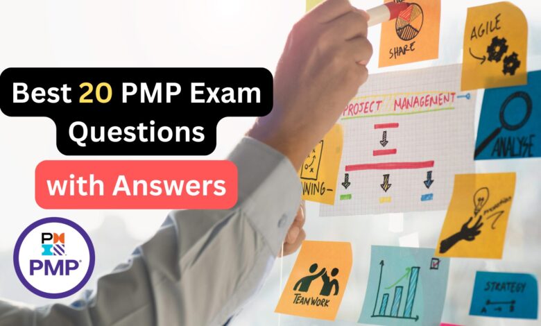 Infographic showing the PMP exam content outline for 2025, highlighting People, Process, and Business Environment domains